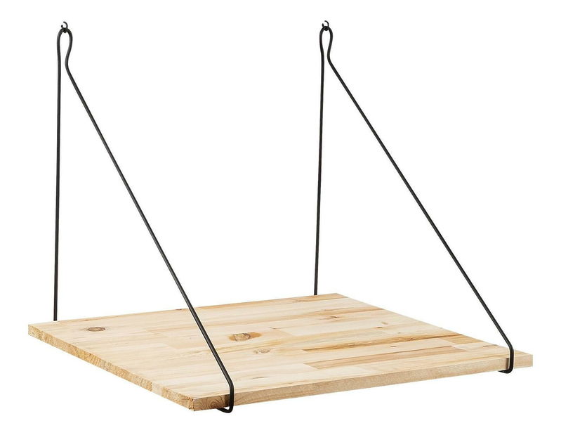 Police Nusoma 1 (černá + dřevo)