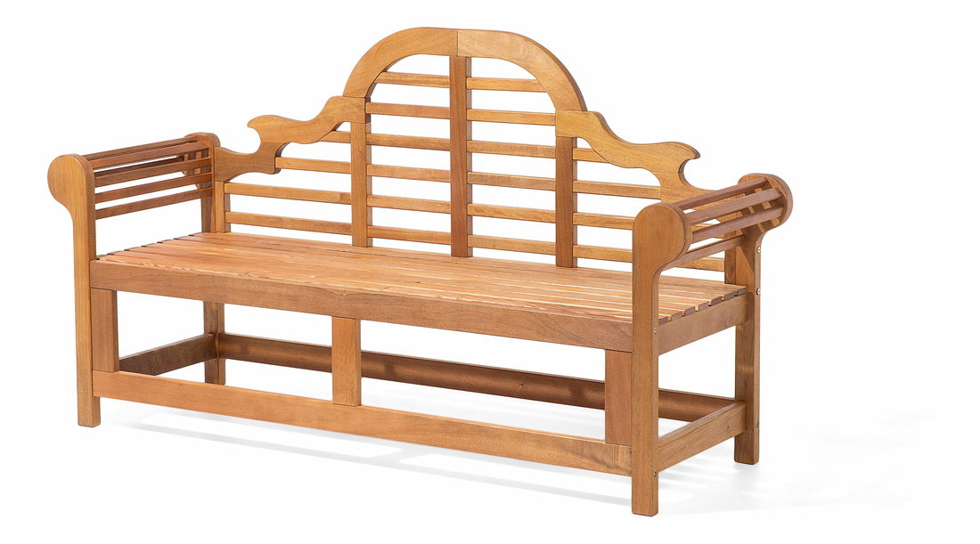 Zahradní lavička Jakarta/Maribor (světlé dřevo) (modrý podsedák)