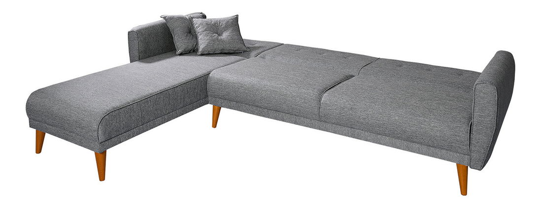 Rohová sedací souprava Alhambra (L) (tmavě šedá)