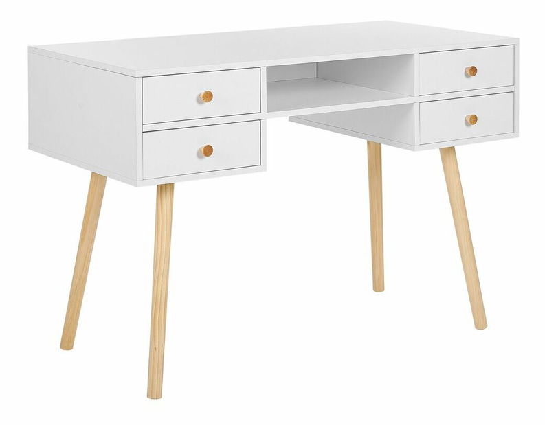 Psací stůl 110x55 cm Lan (bílá)