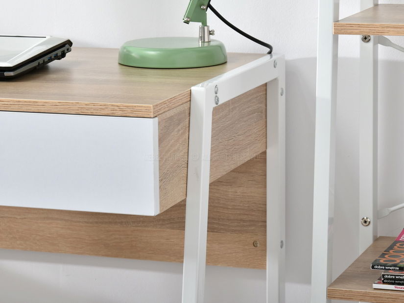 PC stolek Norway (dub + bílá)