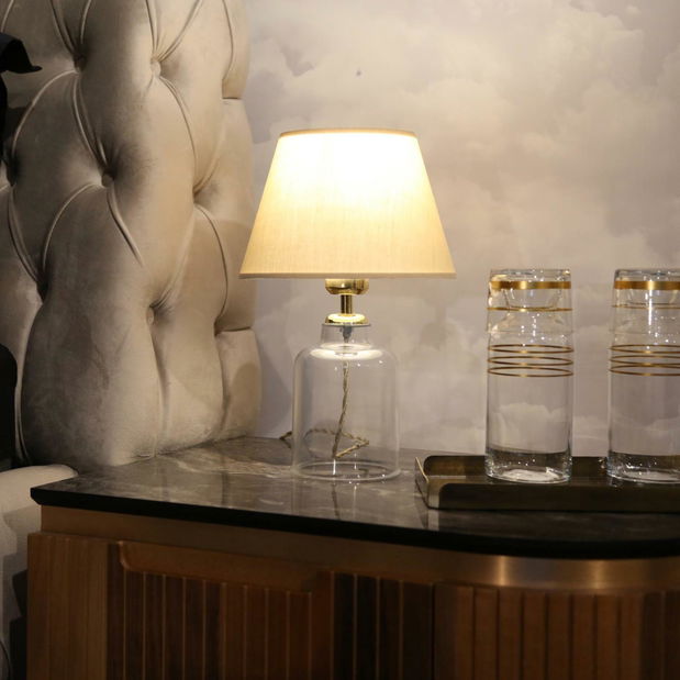 Stolní lampa Ilumenzza 1 (světlohnědá )