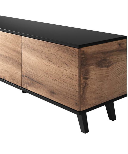 Tv stolek Ranae RTV1 (dub wotan + černá)