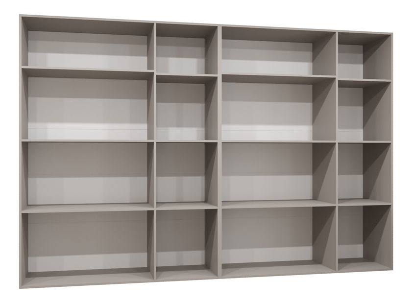 Šatní skříň 300 cm Parna 2 (kašmír + černá)