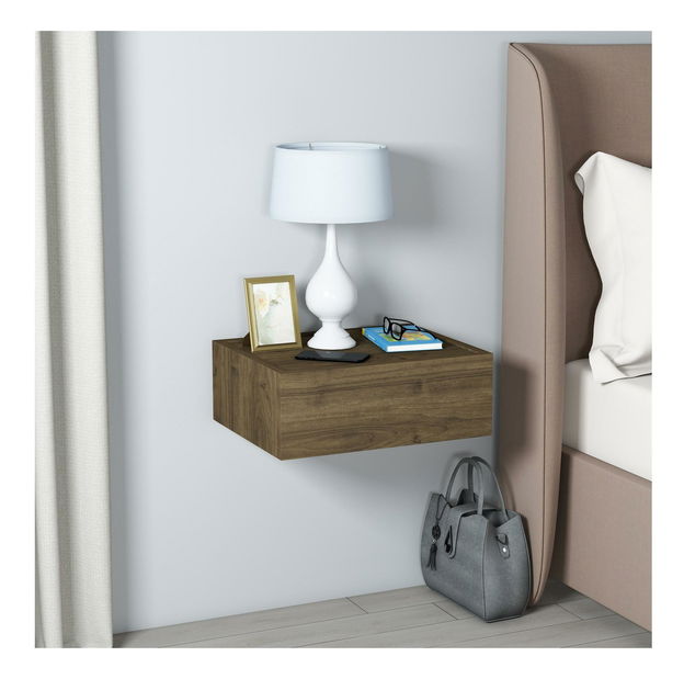 Nástěnná police Luminus (ořech)