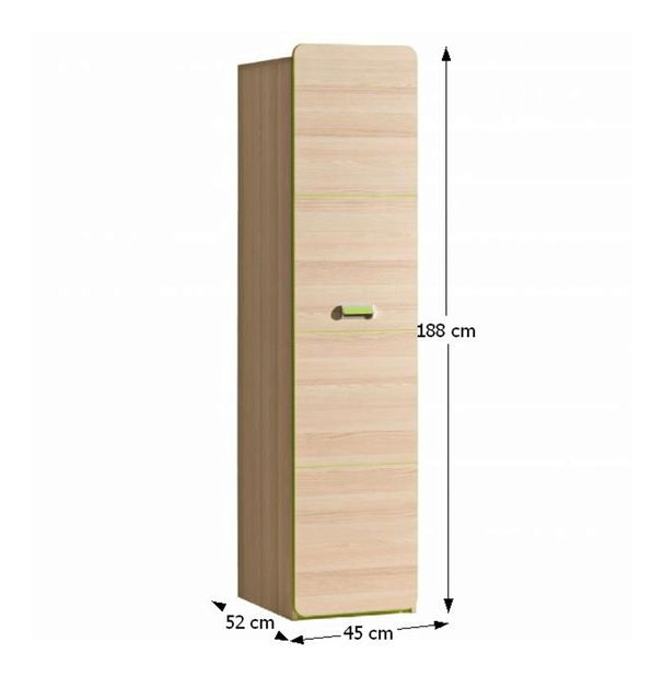 Skříň Echo L2 zelená