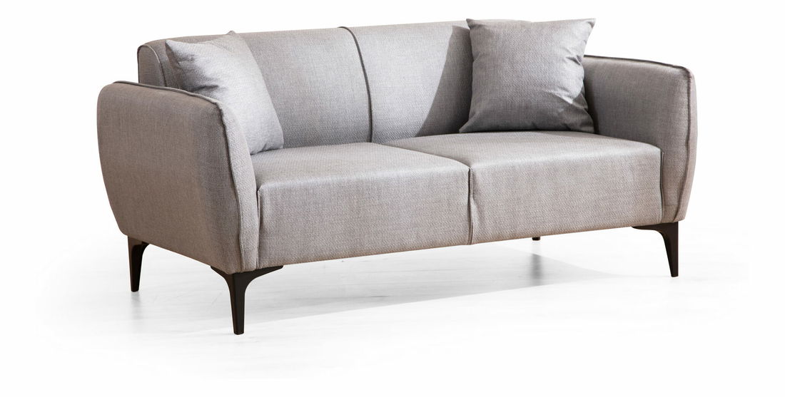 Pohovka dvousedačka Belasemma (šedá)