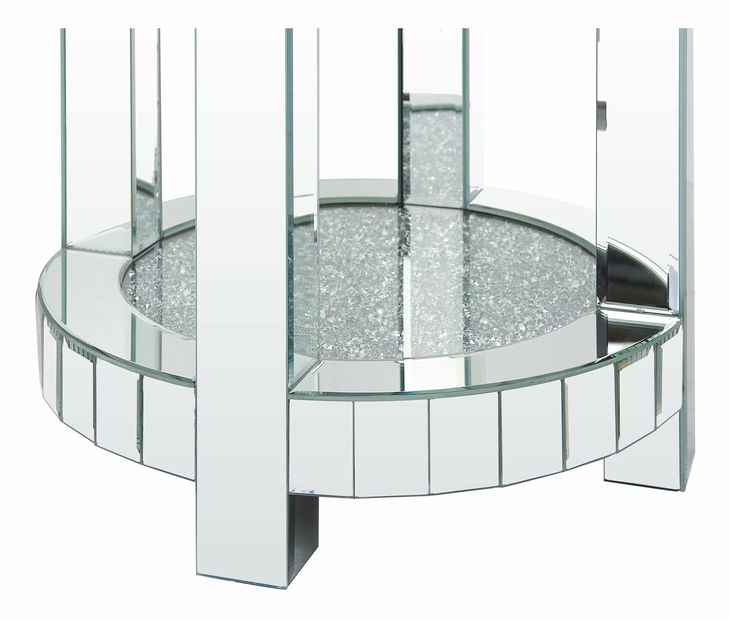 Příruční stolek ARAPO (stříbrná)