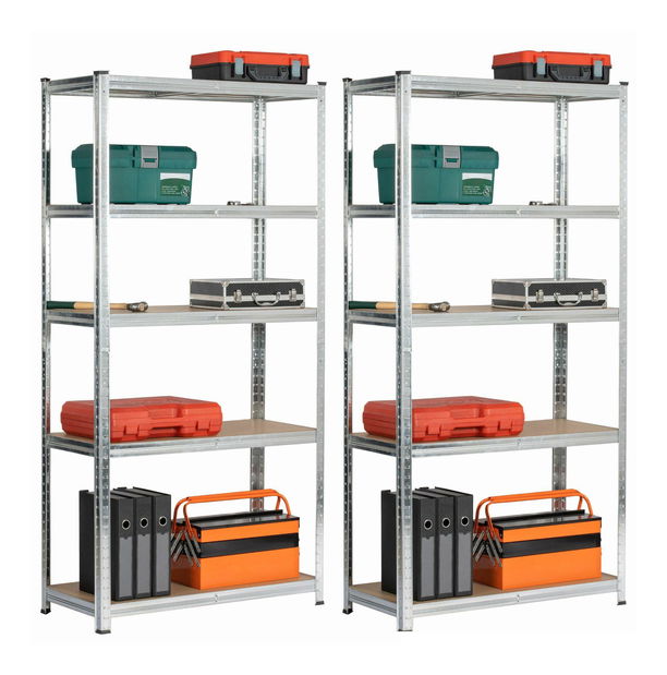 Set 2ks. regálů Sustituido 2 (stříbrná)