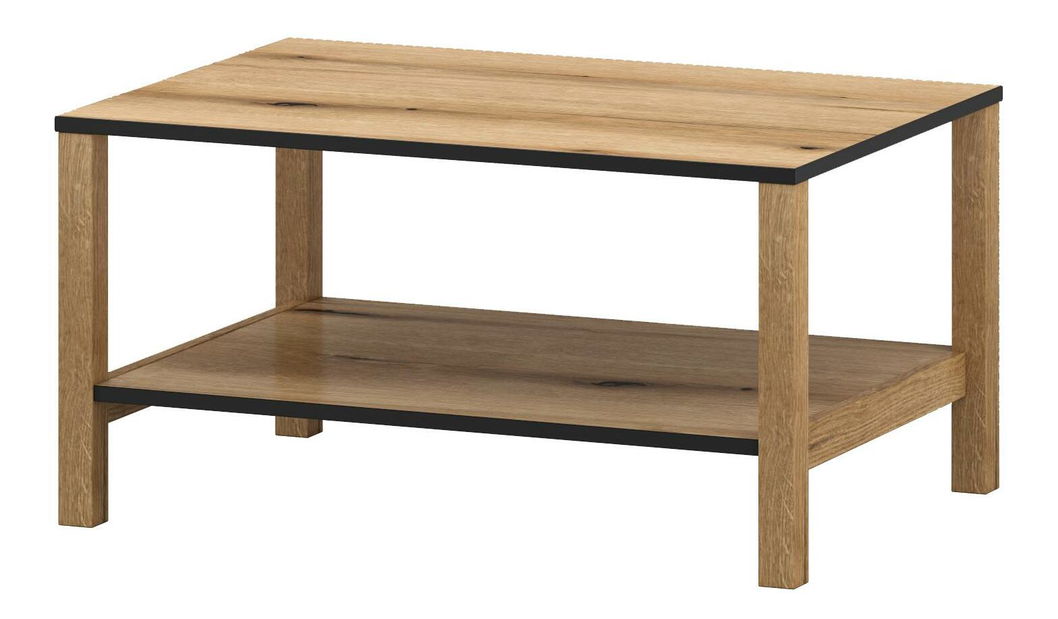 Konferenční stolek Botones (dub evoke + černá)