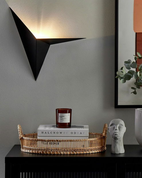 Nástěnná lampa BRIA (kov) (černá)