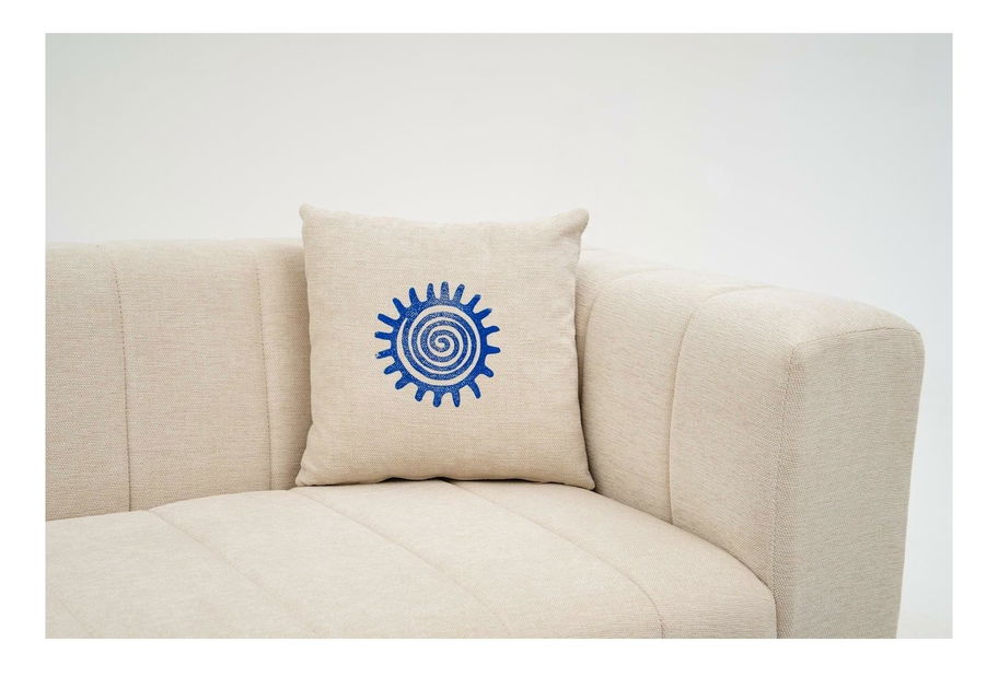 Rohová sedačka Beyzometta (L) (krémová)