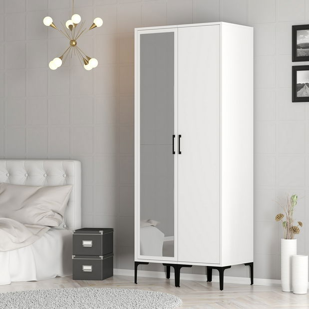 Šatní skříň Kiara RR (bílá)