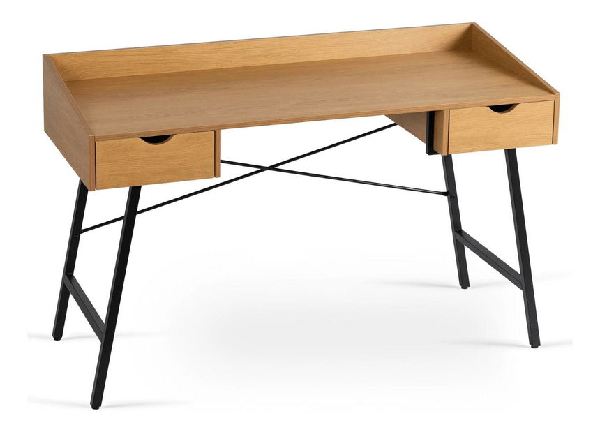 Psací stolek Igualada (dub zlatý + černá)