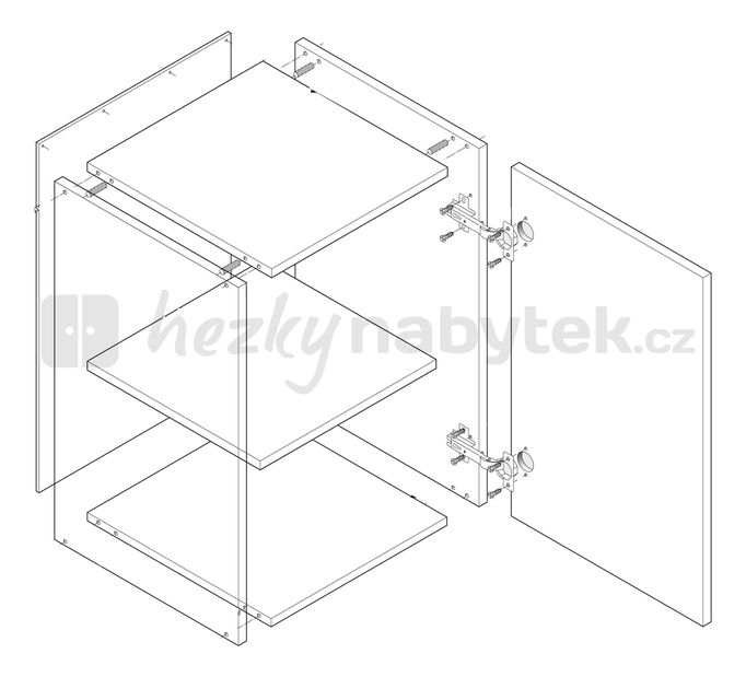 Horní kuchyňská skříňka Igo New G-40