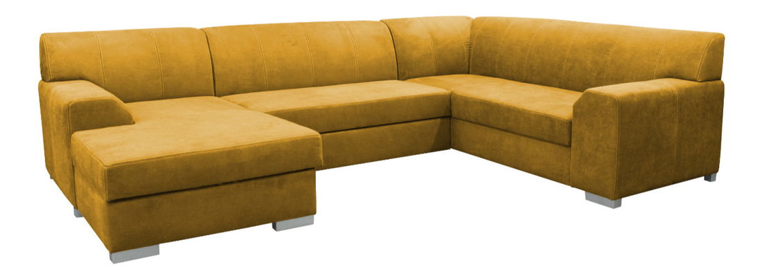 Rohová sedačka ve tvaru U BRW Bolzano (žlutá) (L)