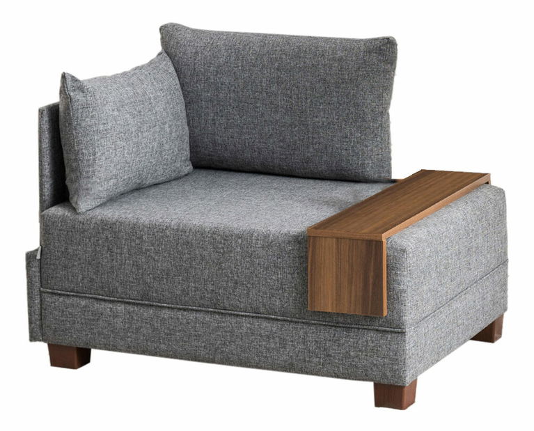 Křeslo Flaj (šedá) (L)