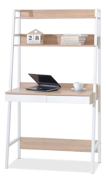 PC stolek Boge B (dub + bílá)