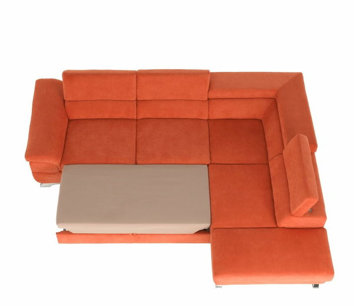 Rohová sedačka Lyng (oranžová) (P)