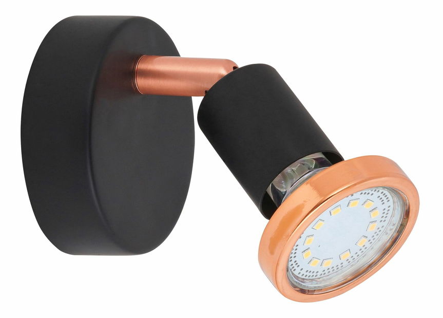 Bodové svítidlo Valentine 6846 (matná černá + měděná)