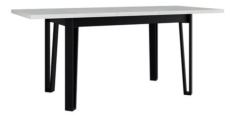 Rozkládací jídelní stůl Elarna 80 x 140 180 III (dub artisan + černá) (pro 4-8 osob)