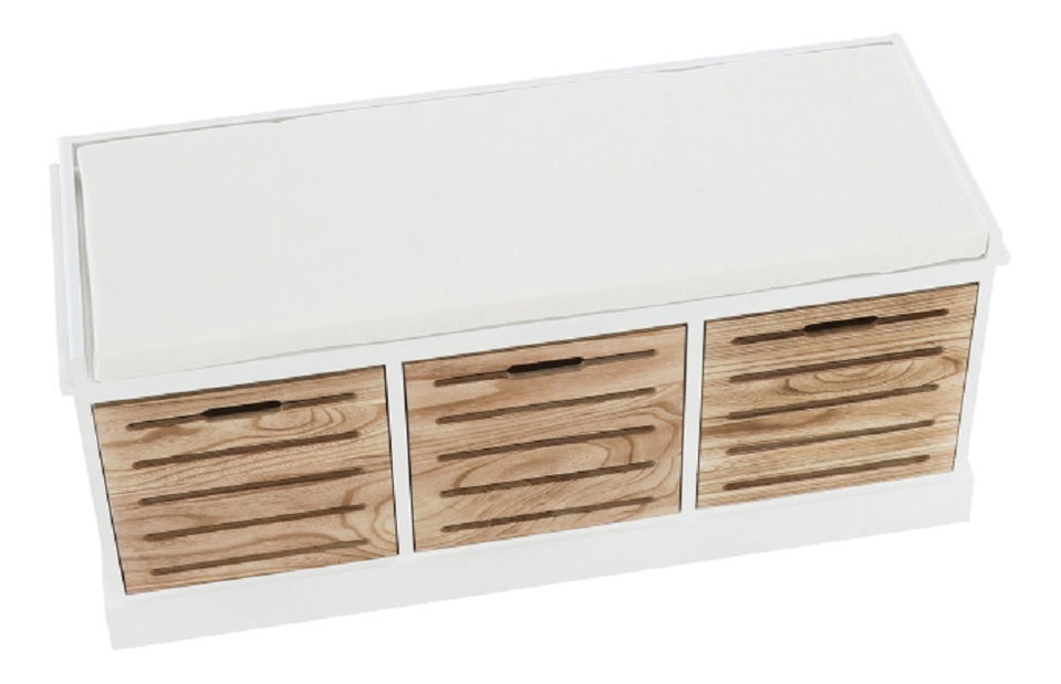 Lavice Tordo (bílá + medová)