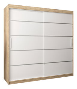 Šatní skříň 250 cm Verika 1 250 (dub sonoma + bílá)