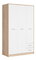 Šatní skříň BRW Nepo Plus 36 (dub sonoma + bílá)