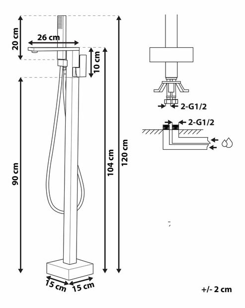 Vodovodní baterie Dorielle (černá)