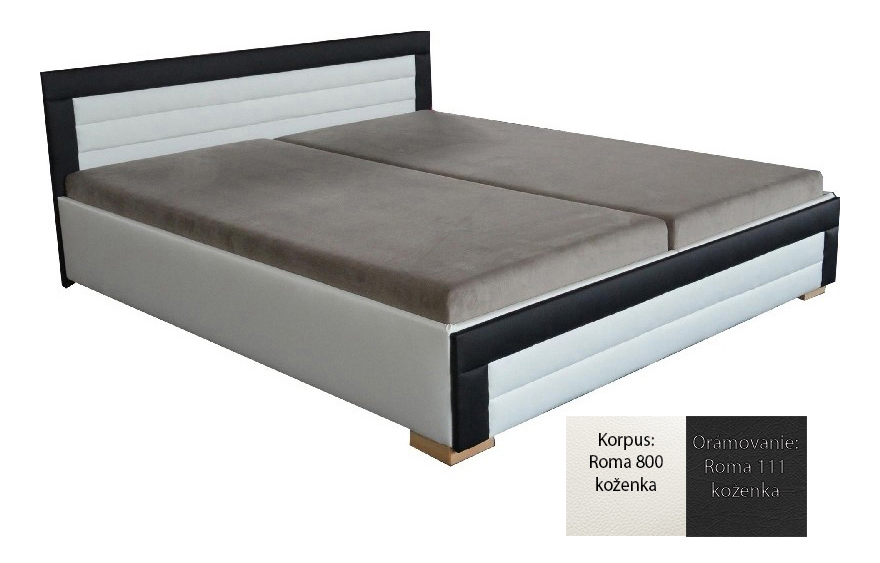 Manželská postel 160 cm Jarka (s molitanovou matrací) *výprodej