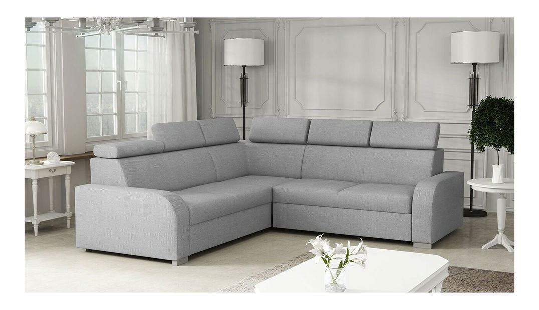 Rohová sedačka Lyseri 2rR2p (šedá) (s úl. prostorem)