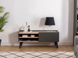 Příruční stolek Tilata 2 (dub safírový + antracit)