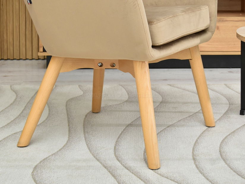 Křeslo Léto (béžová + černá)