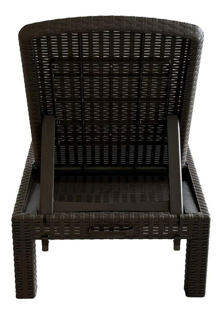 Zahradní lehátko Zanjar (hnědá)