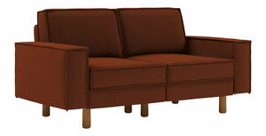 Pohovka dvousedačka Spary 2 (béžová + ořech)