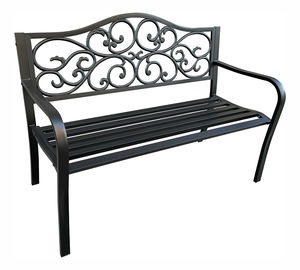 Zahradní lavička Intente (černá)