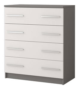 Komoda Oleg II (bílá + šedá)