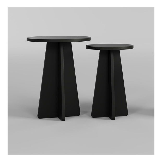 Set 2ks. konferenčních stolků Kabivo 1 (černá)
