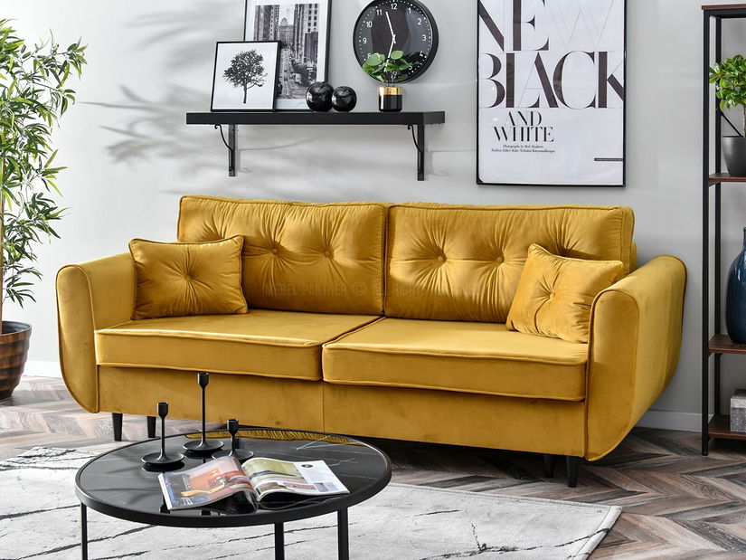 Pohovka dvousedačka Bacteria (černá)