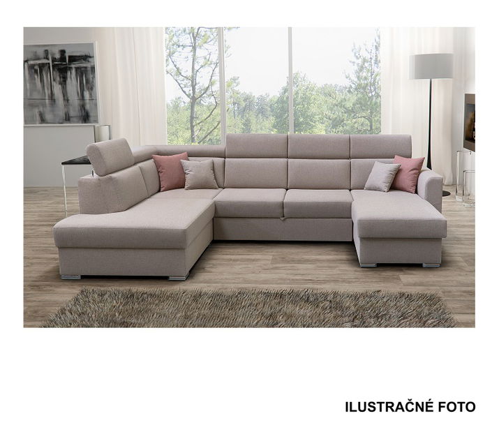 Rohová sedací souprava U Maidstone (béžová) (L)