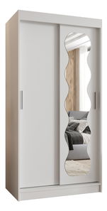 Šatní skříň 100 cm Spock (bílá)