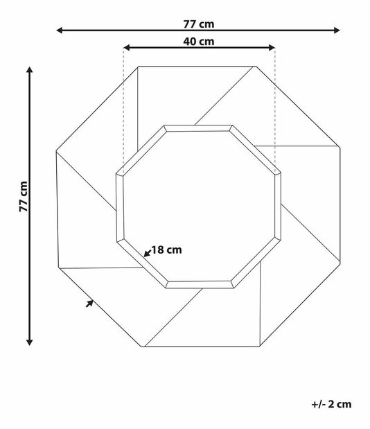 Nástěnné zrcadlo Mirza (tmavé dřevo)