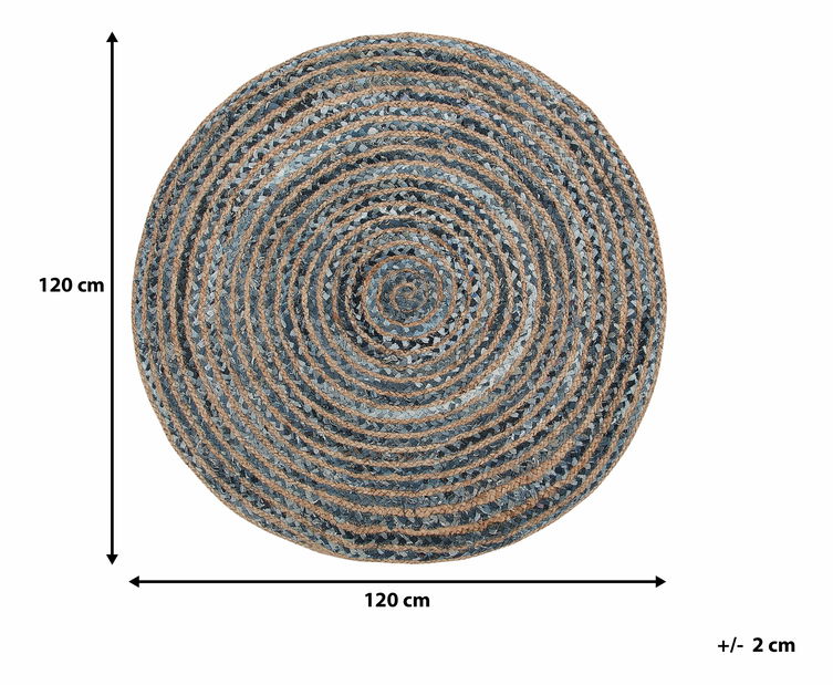 Koberec 120 cm Marinik (modrá)