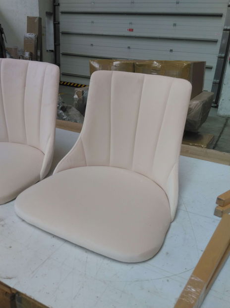 Jídelní židle Sebi (natural + krémová) *bazar