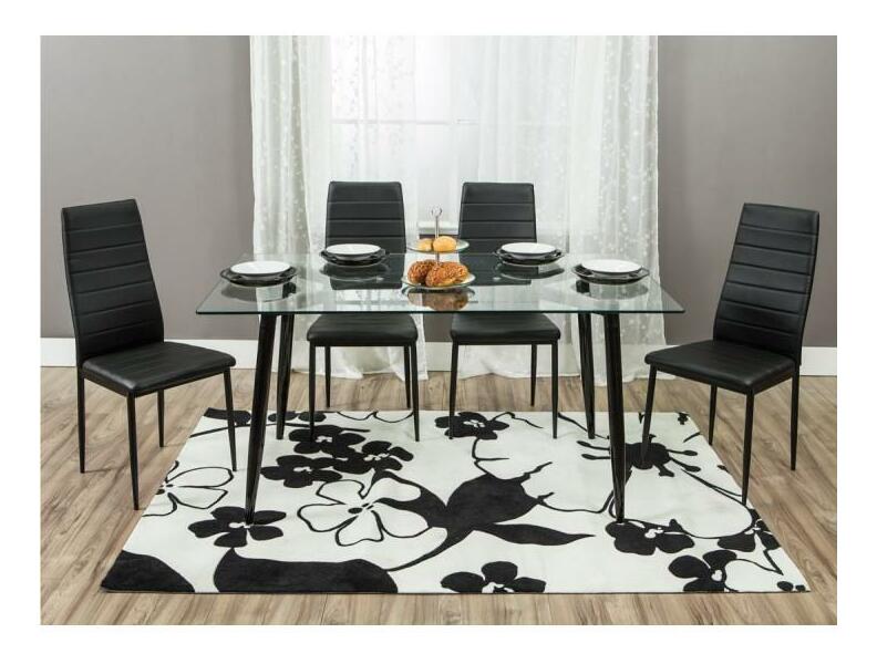 Set 2ks jídelních židlí Collort nova (černá ekokůže) *bazar