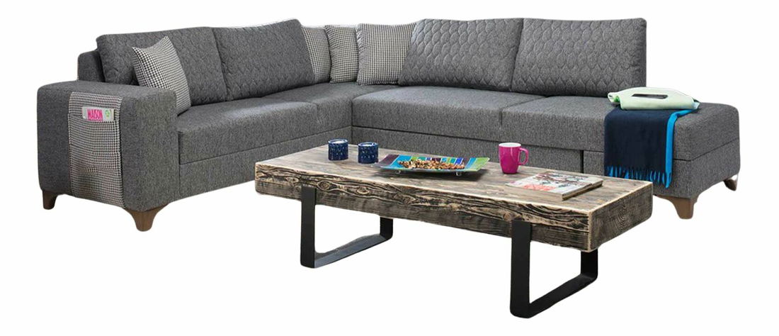 Rohová sedačka Lofty (šedá)