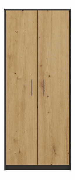 Policová skříň Obtenidas 1 (antracit + dub artisan)