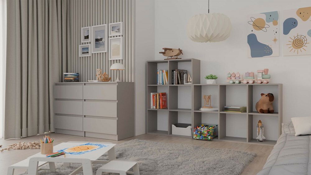 Regál Metros 3 (světlohnědá)