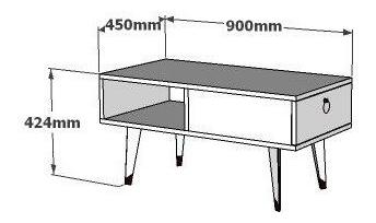 Konferenční stolek Papina (ořech)