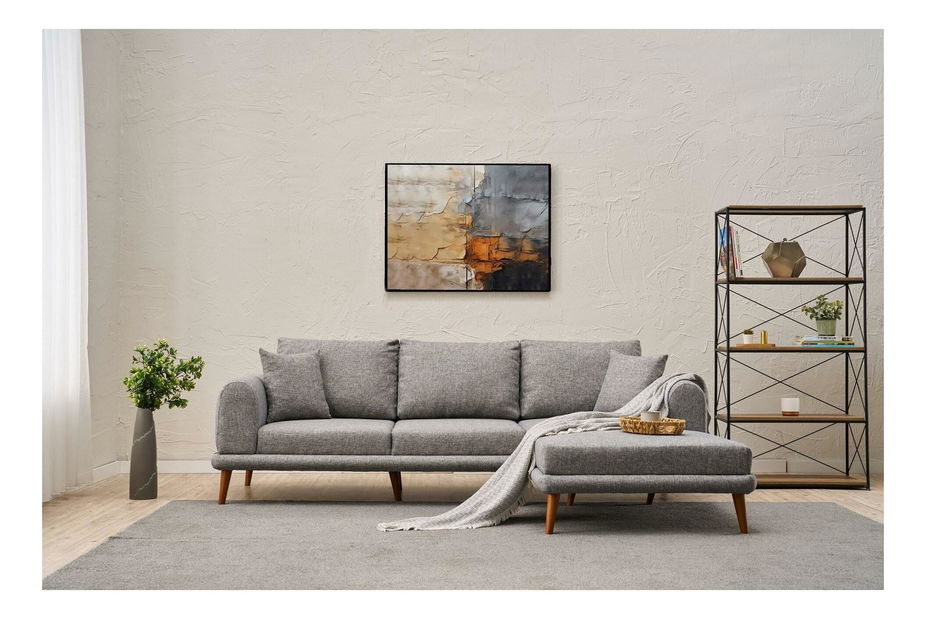 Rohová sedačka Sorenella (P) (šedá)